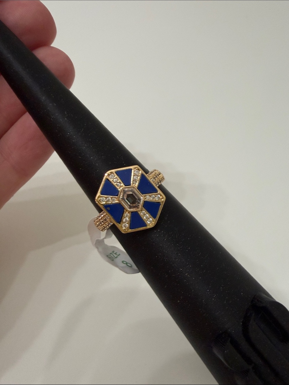 BP Blue Lapis on gold ring
